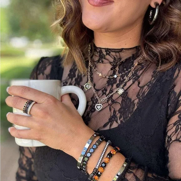 Park Lane SpOoKY🖤🎃BrAcLeTe! 
Hallow👀nTreat👻Free Impression! 
Necklace in Black!🖤 - Picture 8 of 13